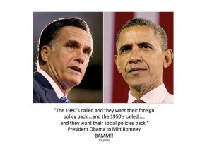 Obama tells Romney, or snap!
